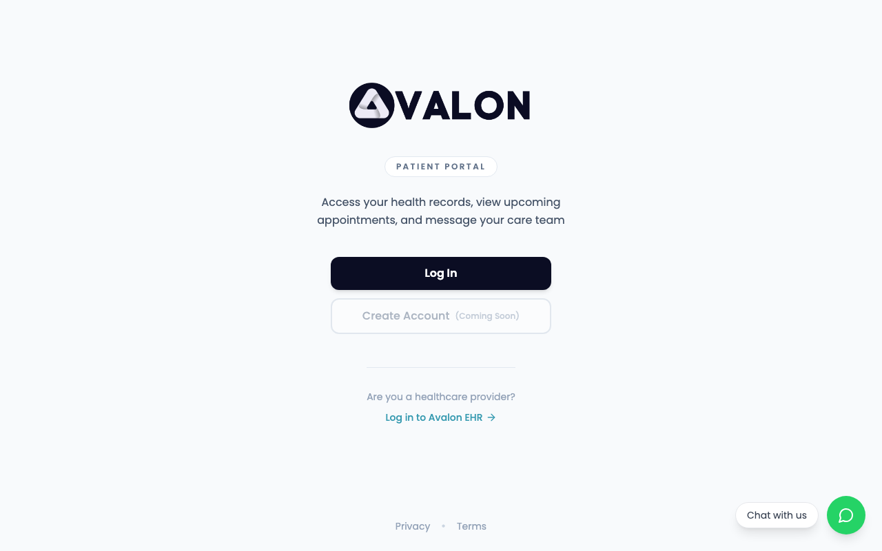 Patient portal home dashboard showing appointments, prescriptions, and messages